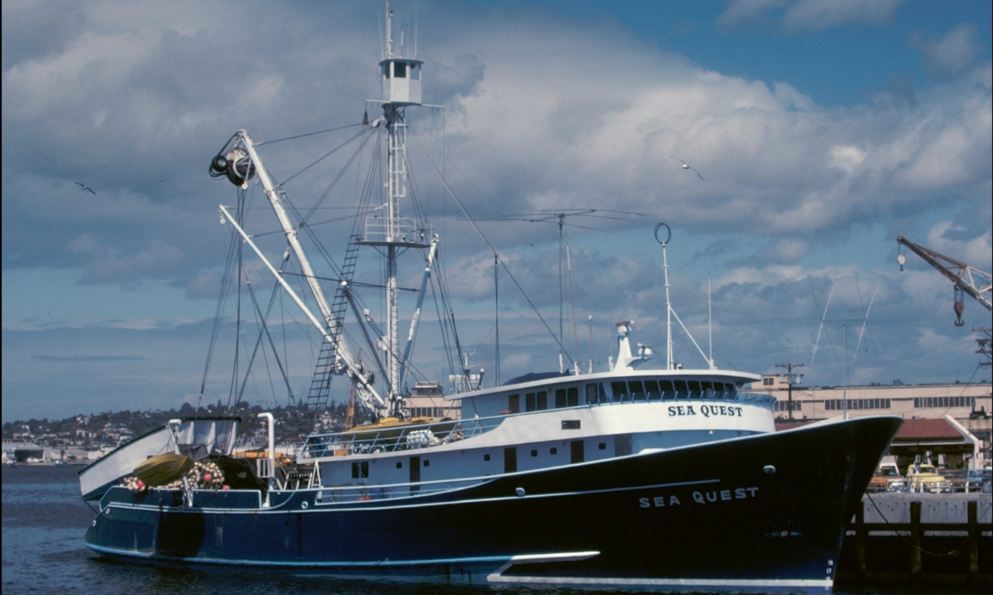Gina Marie 1980 82 crew shots.. San Diego Tuna Boats